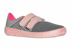 JONAP barefoot Knitt 3D světle šedá-růžová Velikost obuvi 26